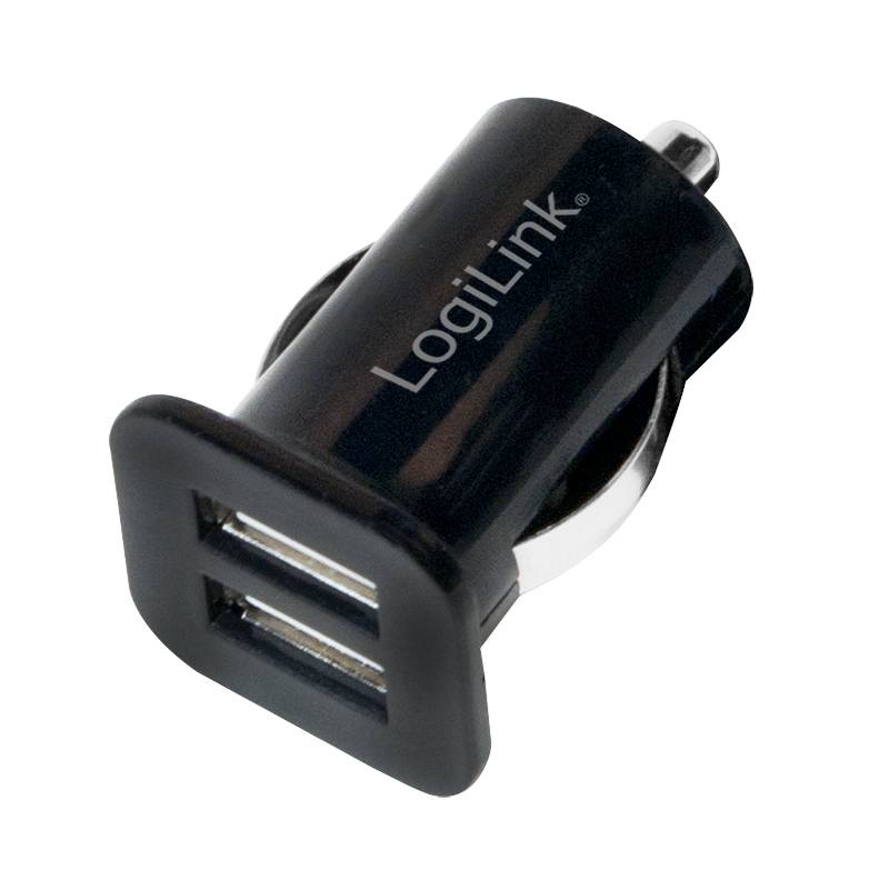 LogiLink PA0118 USB Ladegerät 10.5 W USB-Ladeport Schwarz KFZ