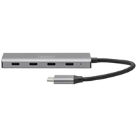 Digitus DA-70246 4 Port USB 3.1 Gen 1-Hub mit Aluminiumgehäuse Dunkelgrau Digitus DA-70246 4 Port USB 3.1 Gen 1-Hub mit Aluminiumgehäuse Dunkelgrau