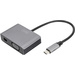 Digitus DA-70825 Mini-DisplayPort / USB-C® / VGA Adapter [1x USB-C® - 2x Mini-DisplayPort Buchse, V