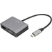 Digitus DA-70827 DisplayPort / RGB / USB-C® Adapter [1x USB-C® - 2x DisplayPort Buchse, VGA-Buchse]