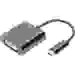 Digitus DA-70829 DVI / USB-C® Adapter [1x USB-C® - 1x DVI-Buchse 24+5pol.] Schwarz Geschirmt, Rund 0.1m