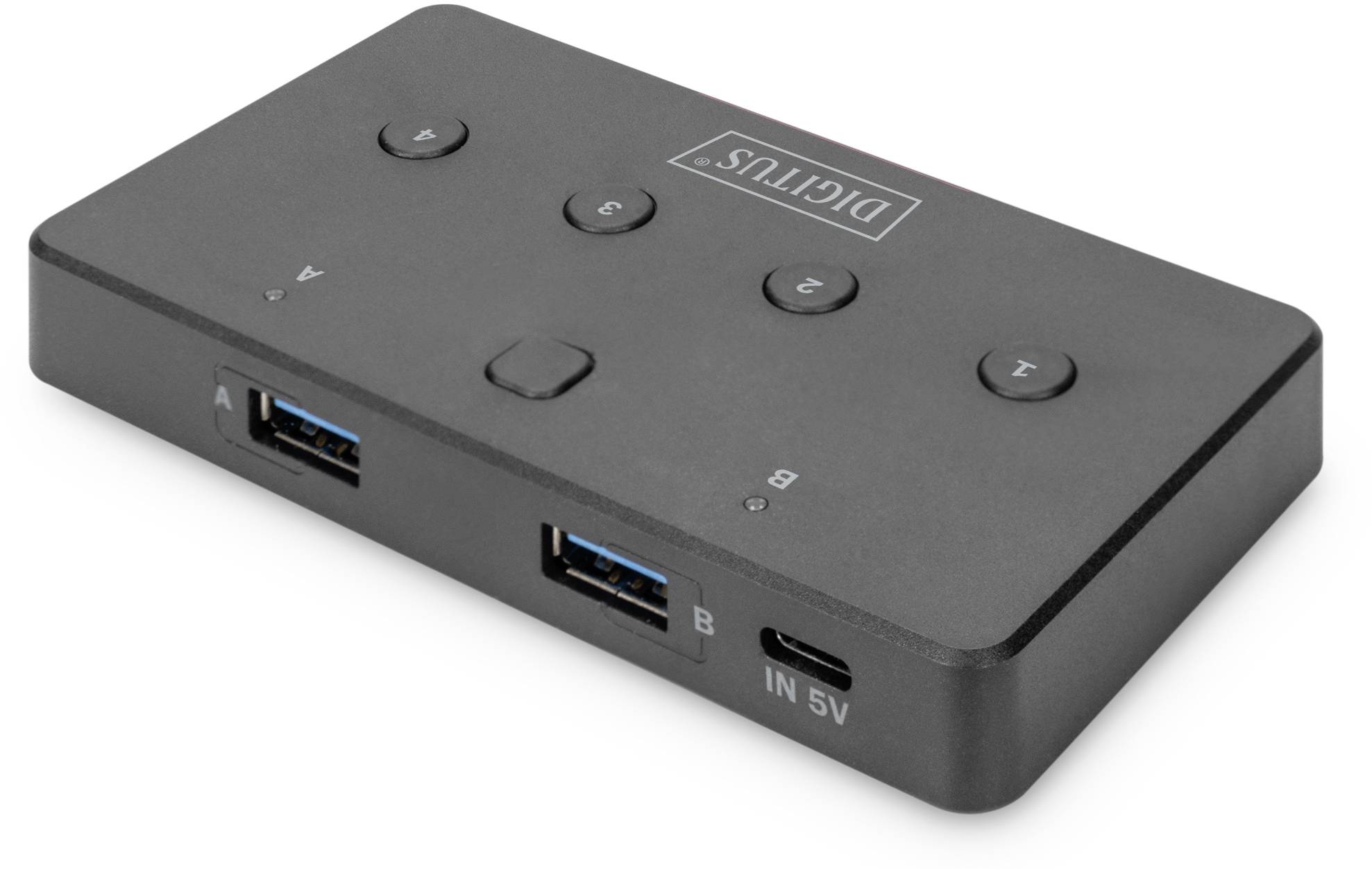 Digitus DA-73301 4 Port USB 3.0-Hub Schwarz