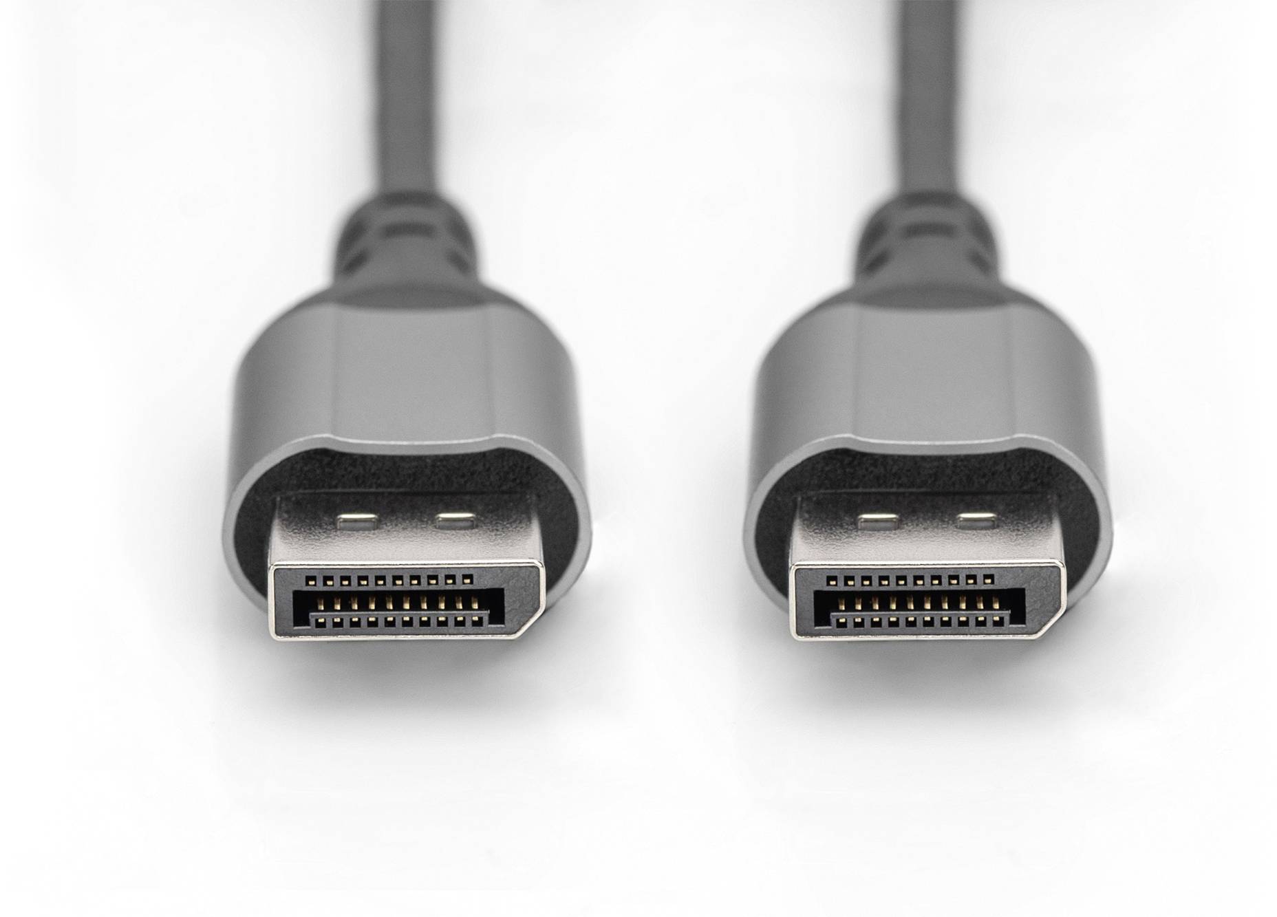 Digitus DB-340105-010-S DisplayPort Adapter [1x DisplayPort Stecker - 1x DisplayPort Stecker] Schwarz Geschirmt, Rund 1m