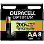 Duracell Optimum Mignon (AA)-Batterie Alkali-Mangan 1.5 V 8 St.
