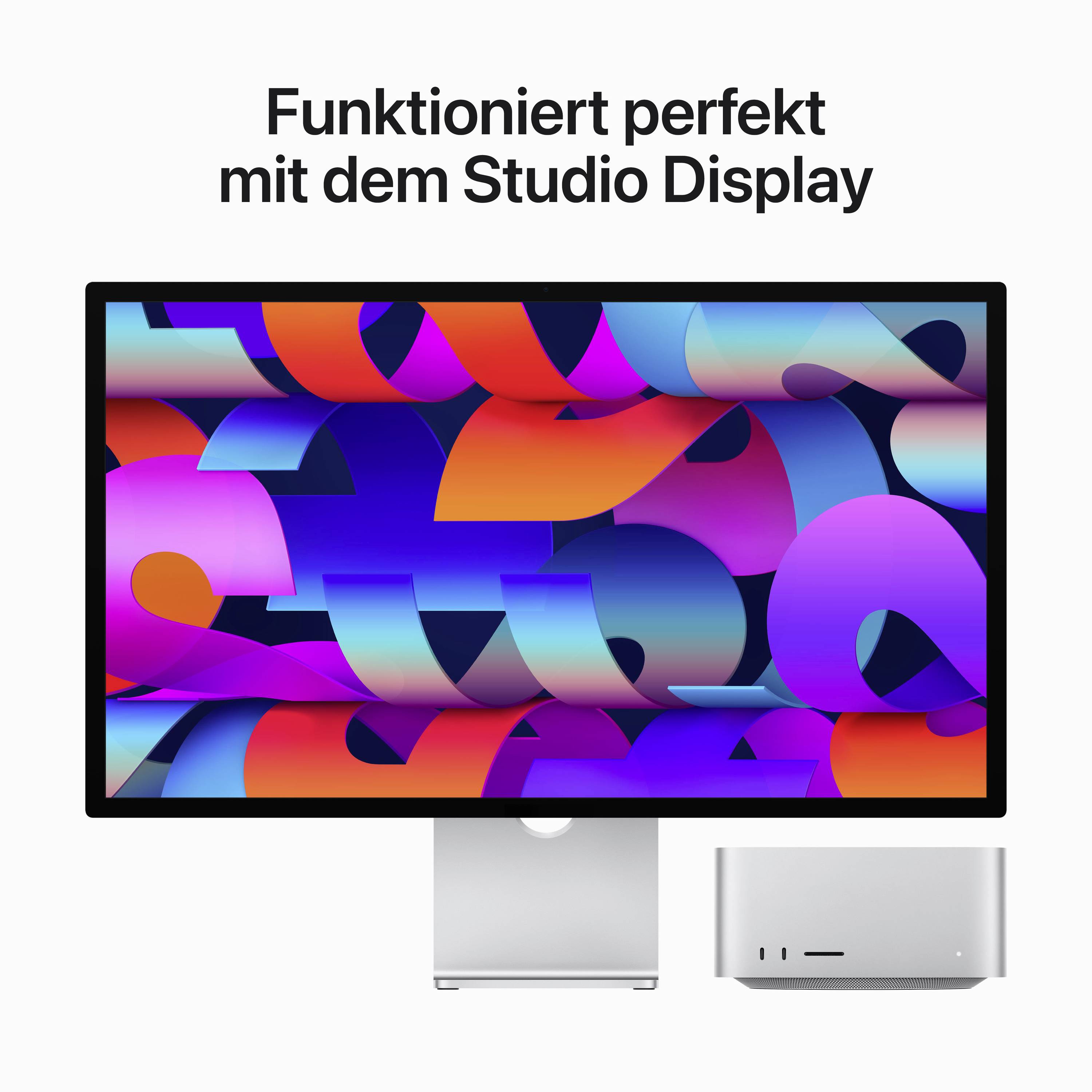 Apple Mac Studio Apple M2 Ultra 24-Core CPU 64 GB RAM 1 TB SSD Apple M2 60-Core GPU Silber MQH63D/A