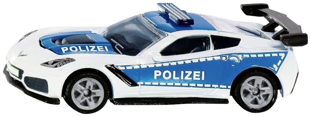 SIKU Spielwaren Einsatzfahrzeug Modell Chevrolet Corvette ZR1 Polizei Fertigmodell PKW Modell