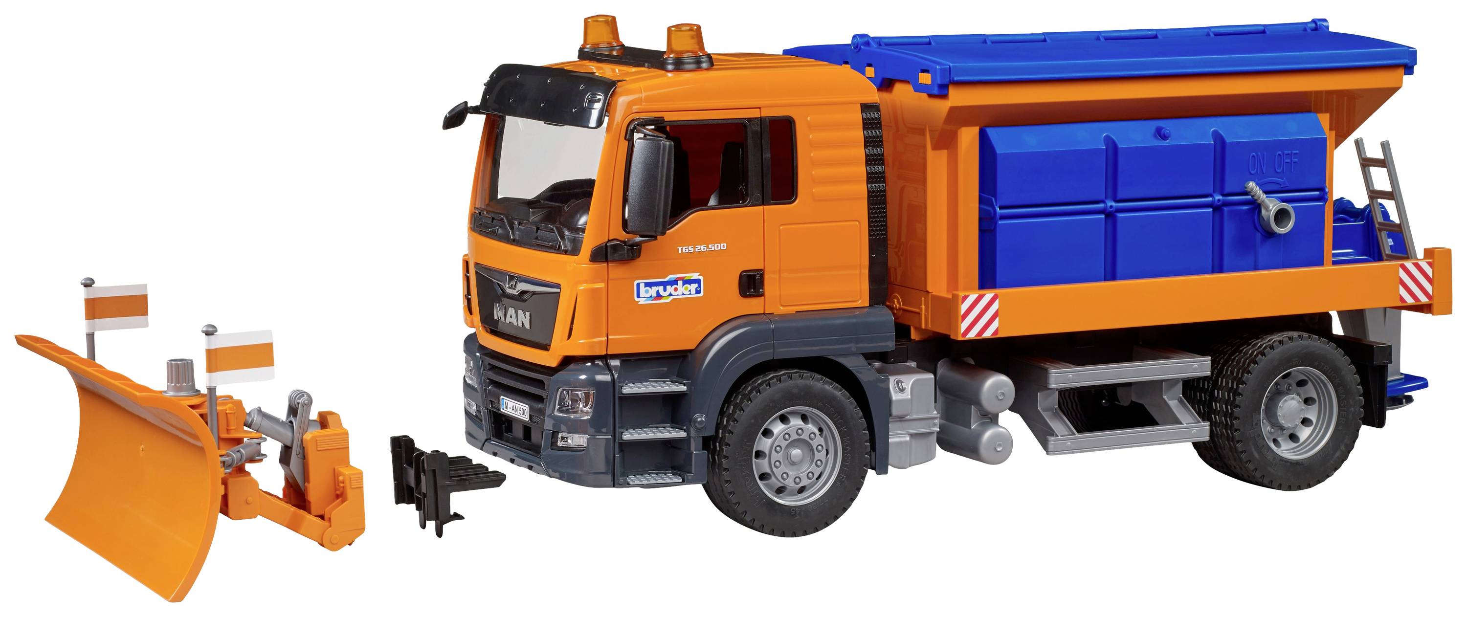 Bruder Einsatzfahrzeug Modell MAN TGS Winterdienst Fertigmodell LKW Modell