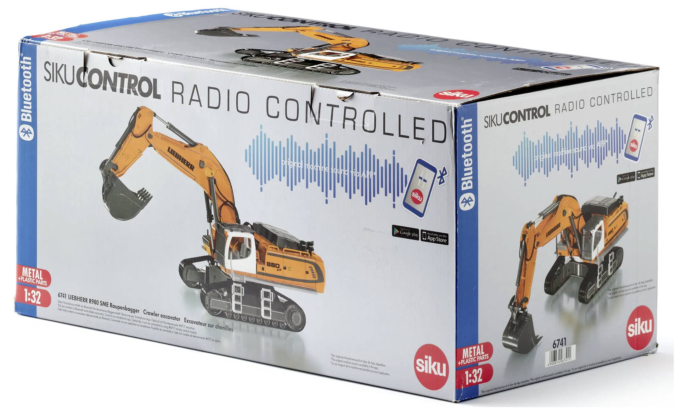 SIKU Spielwaren 6741-R980 LIEBHERR R980 SME Raupenbagger RC Einsteiger Funktionsmodell Elektro