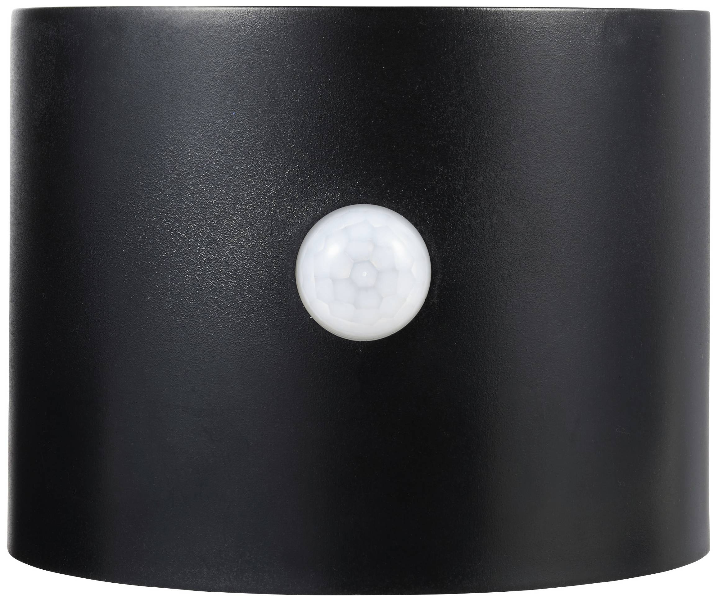 Sygonix SY-5770788 Solar-Außenwandleuchte mit Bewegungsmelder LED Schwarz