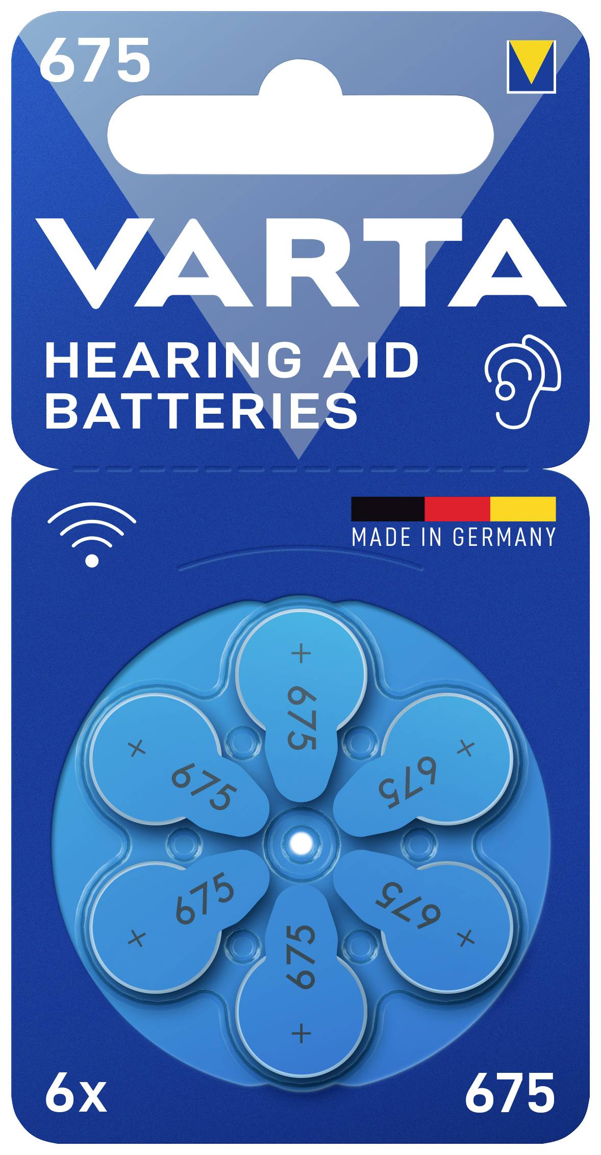 Varta Knopfzelle ZA675 1.4 V 6 St. Zink-Luft Hearing Aid Batteries 312 Bli 6