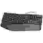 Hama EKC-400 USB Tastatur Deutsch, QWERTZ Schwarz Multimediatasten