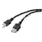 Renkforce USB-Kabel USB 2.0 USB-A Buchse, USB-A Stecker 0.50 m Schwarz PVC-Mantel RF-5771510