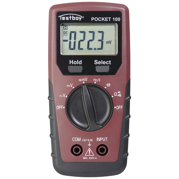 Testboy TB Pocket 100 Hand-Multimeter digital CAT III 600 V Anzeige (Counts): 4000