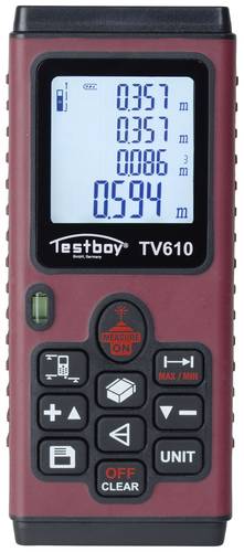 Testboy TV 610 Laser-Entfernungsmesser Messbereich (max.) (Details) 60m
