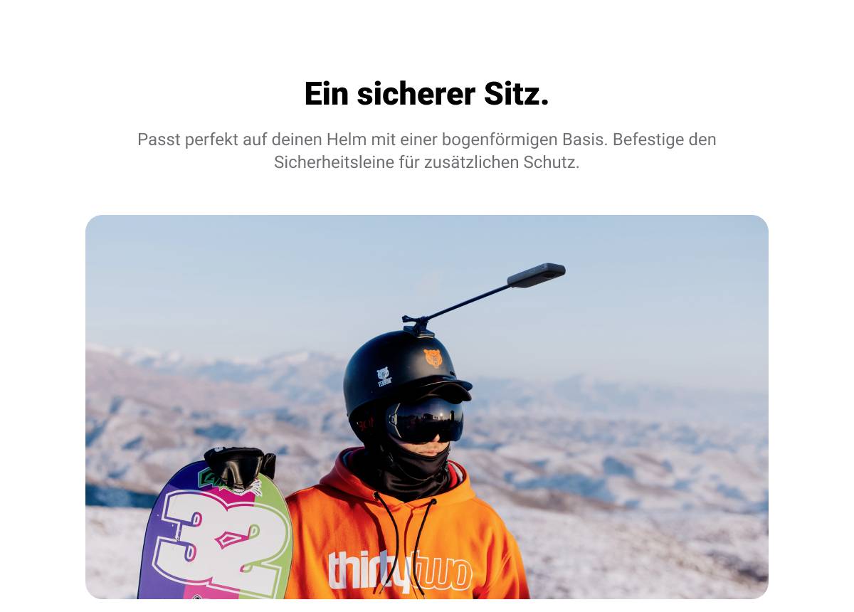 Insta360 Helmhalterung 853120