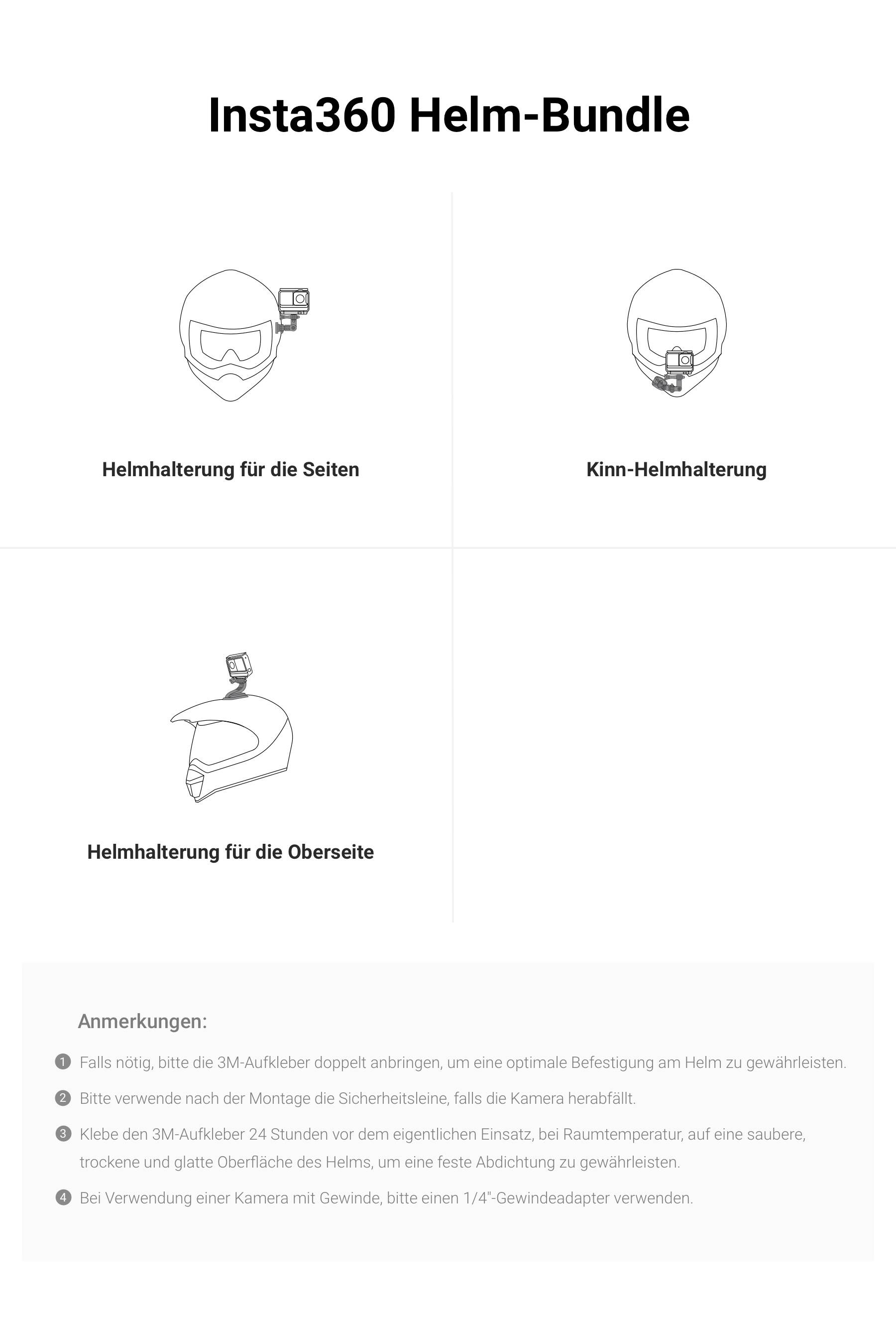 Insta360 PATH 125/10KF-ELS Helmhalterung 852147