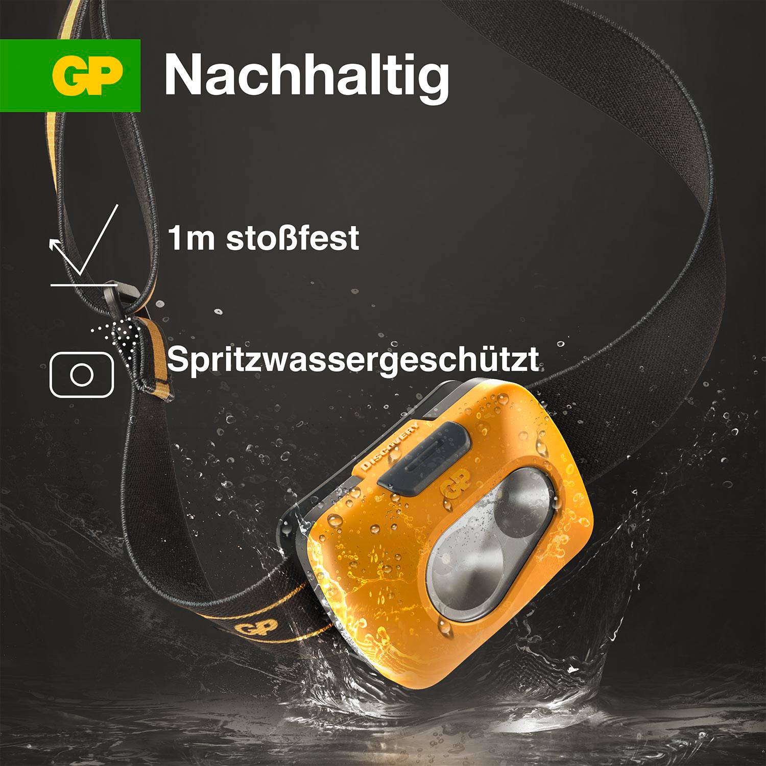 GP Discovery GPDISHLCH42BL990 LED Stirnlampe batteriebetrieben 110lm 15h GPDISHLCH42BL990