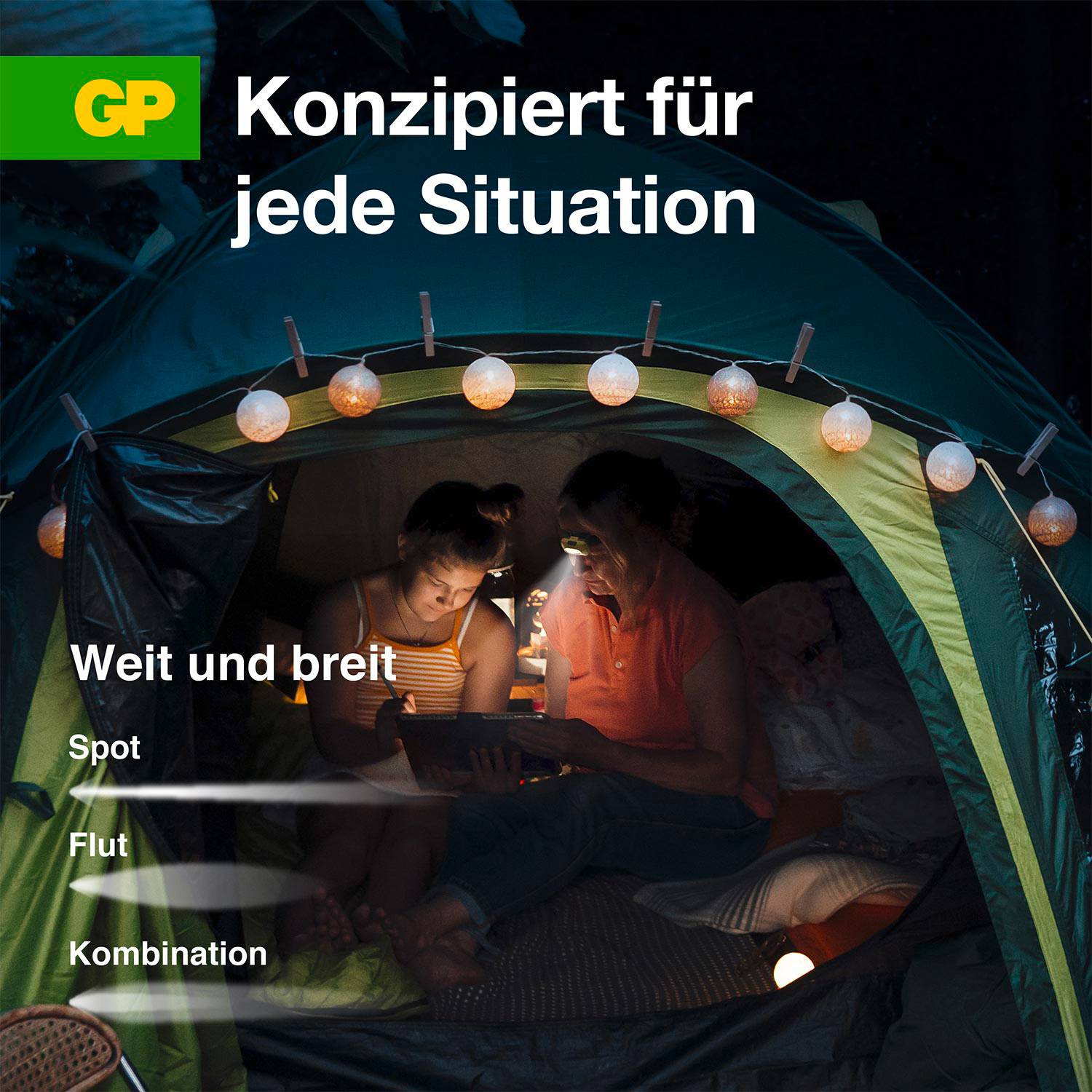 GP Discovery GPDISHLCH42BL990 LED Stirnlampe batteriebetrieben 110lm 15h GPDISHLCH42BL990