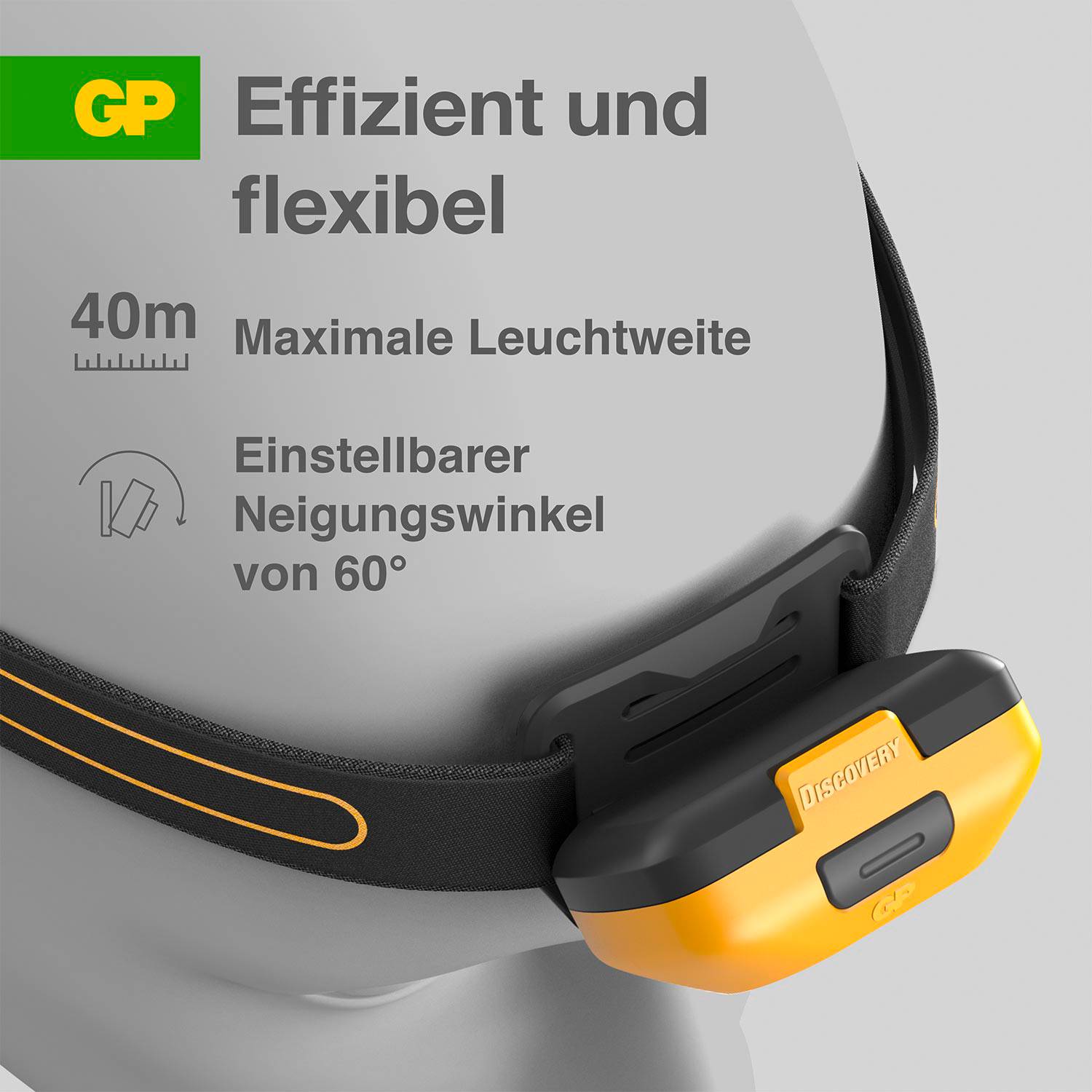 GP Discovery GPDISHLCH42BL990 LED Stirnlampe batteriebetrieben 110lm 15h GPDISHLCH42BL990