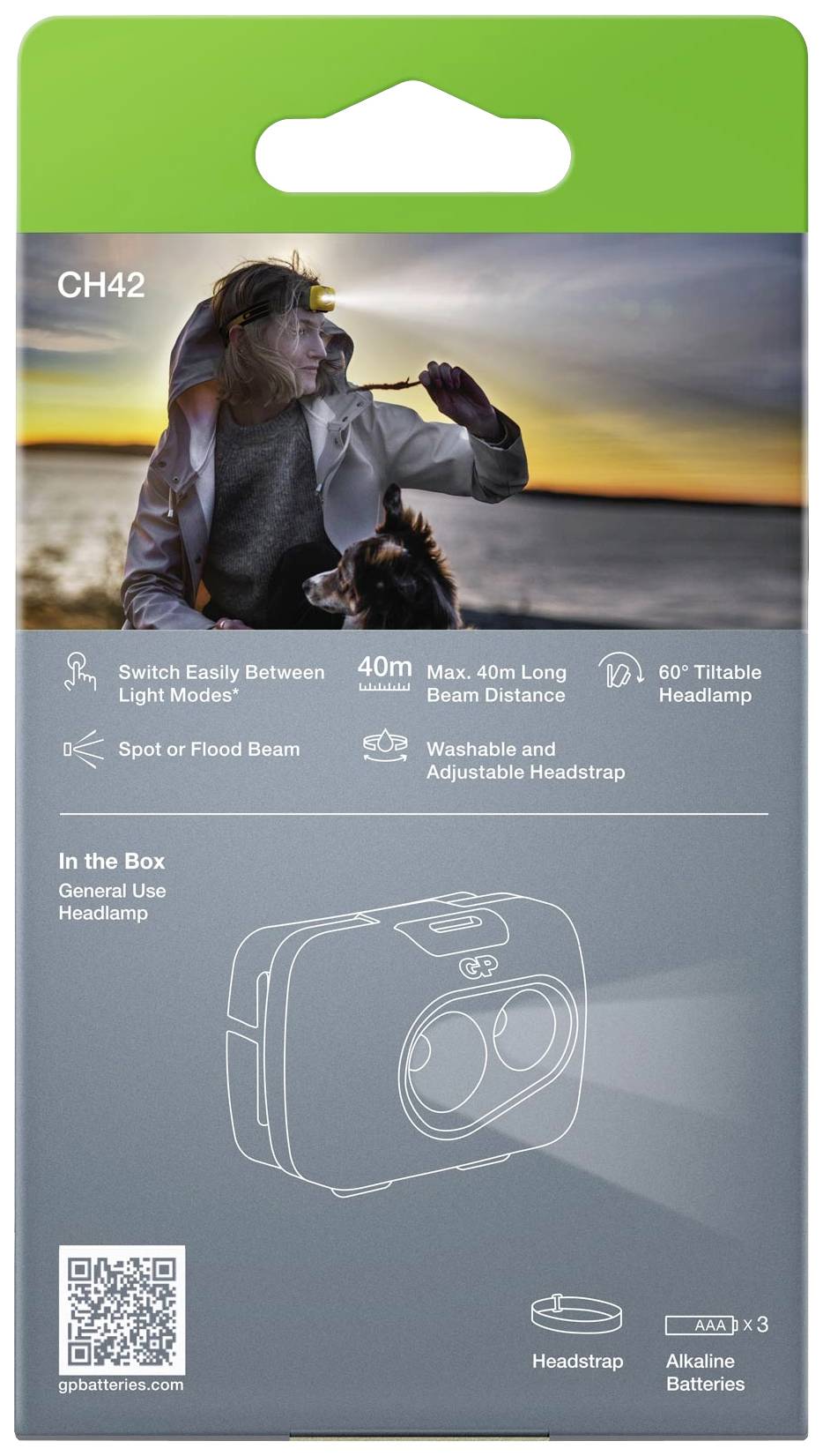 GP Discovery GPDISHLCH42BL990 LED Stirnlampe batteriebetrieben 110 lm 15 h GPDISHLCH42BL990