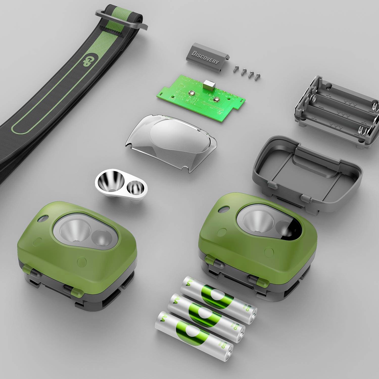 GP Discovery GPDISHLCH43BL027 LED Stirnlampe batteriebetrieben 150lm 36h GPDISHLCH43BL027