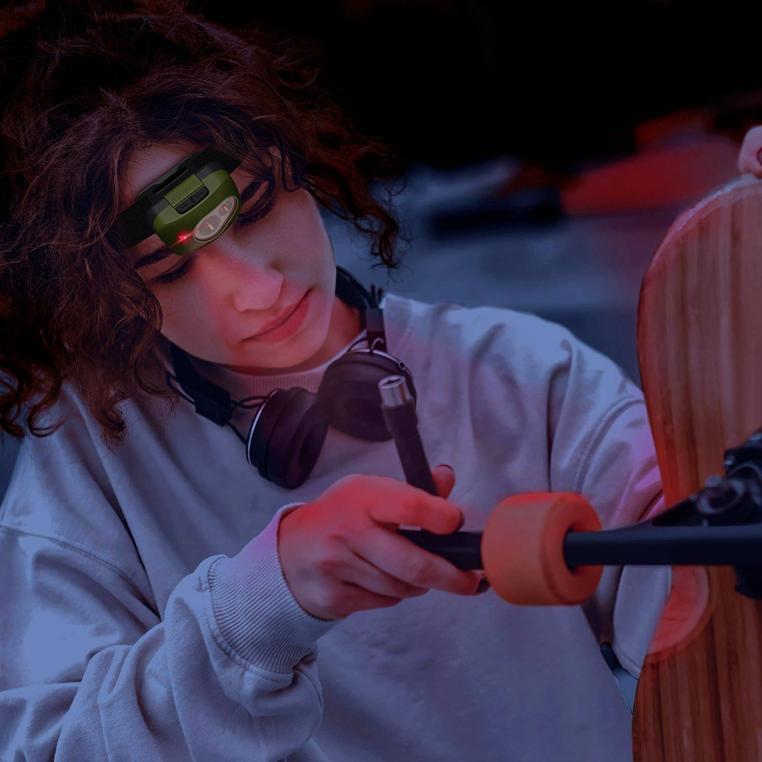 GP Discovery GPDISHLCH43BL027 LED Stirnlampe batteriebetrieben 150lm 36h GPDISHLCH43BL027