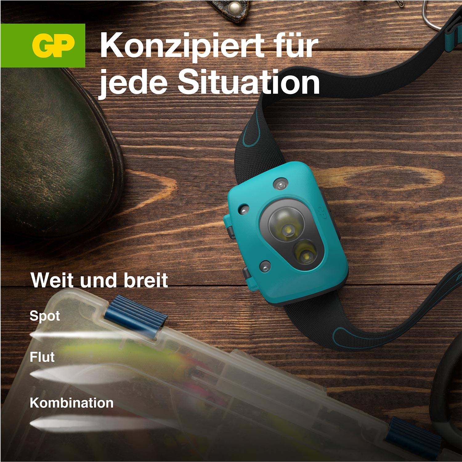 GP Discovery GPDISHLCH44BL058 LED Stirnlampe batteriebetrieben 300 lm 36 h GPDISHLCH44BL058