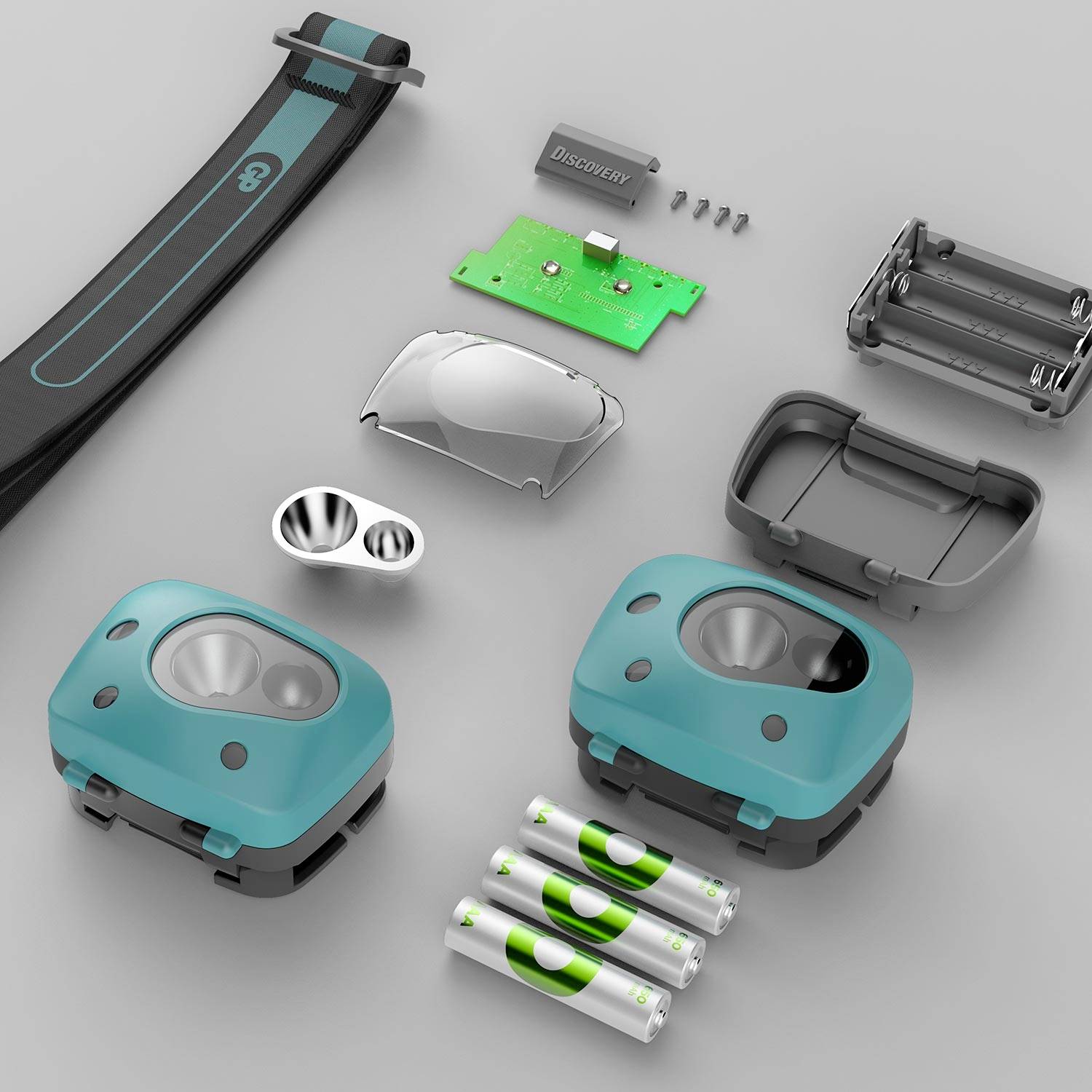 GP Discovery GPDISHLCH44BL058 LED Stirnlampe batteriebetrieben 300 lm 36 h GPDISHLCH44BL058