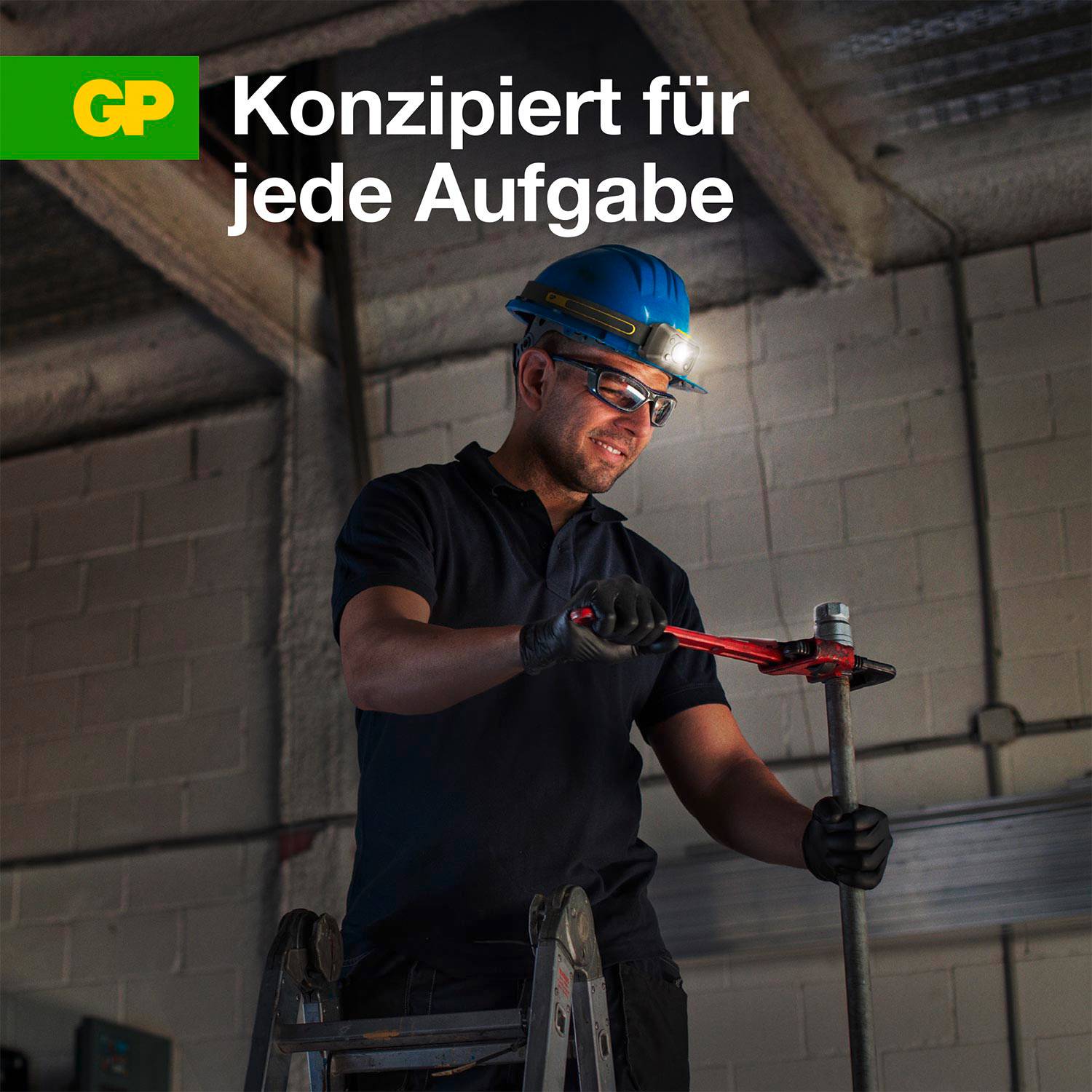 GP Discovery GPDISHLCW54BL119 LED Stirnlampe batteriebetrieben 375 lm 26 h GPDISHLCW54BL119