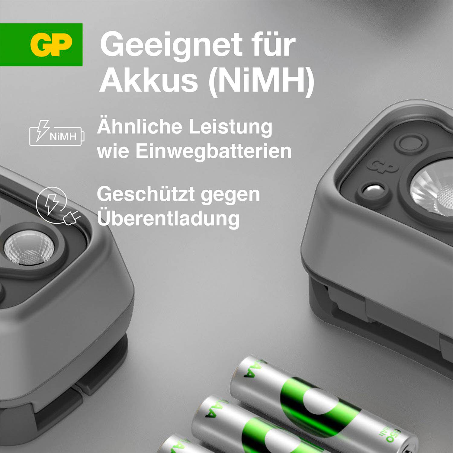 GP Discovery GPDISHLCW54BL119 LED Stirnlampe batteriebetrieben 375 lm 26 h GPDISHLCW54BL119