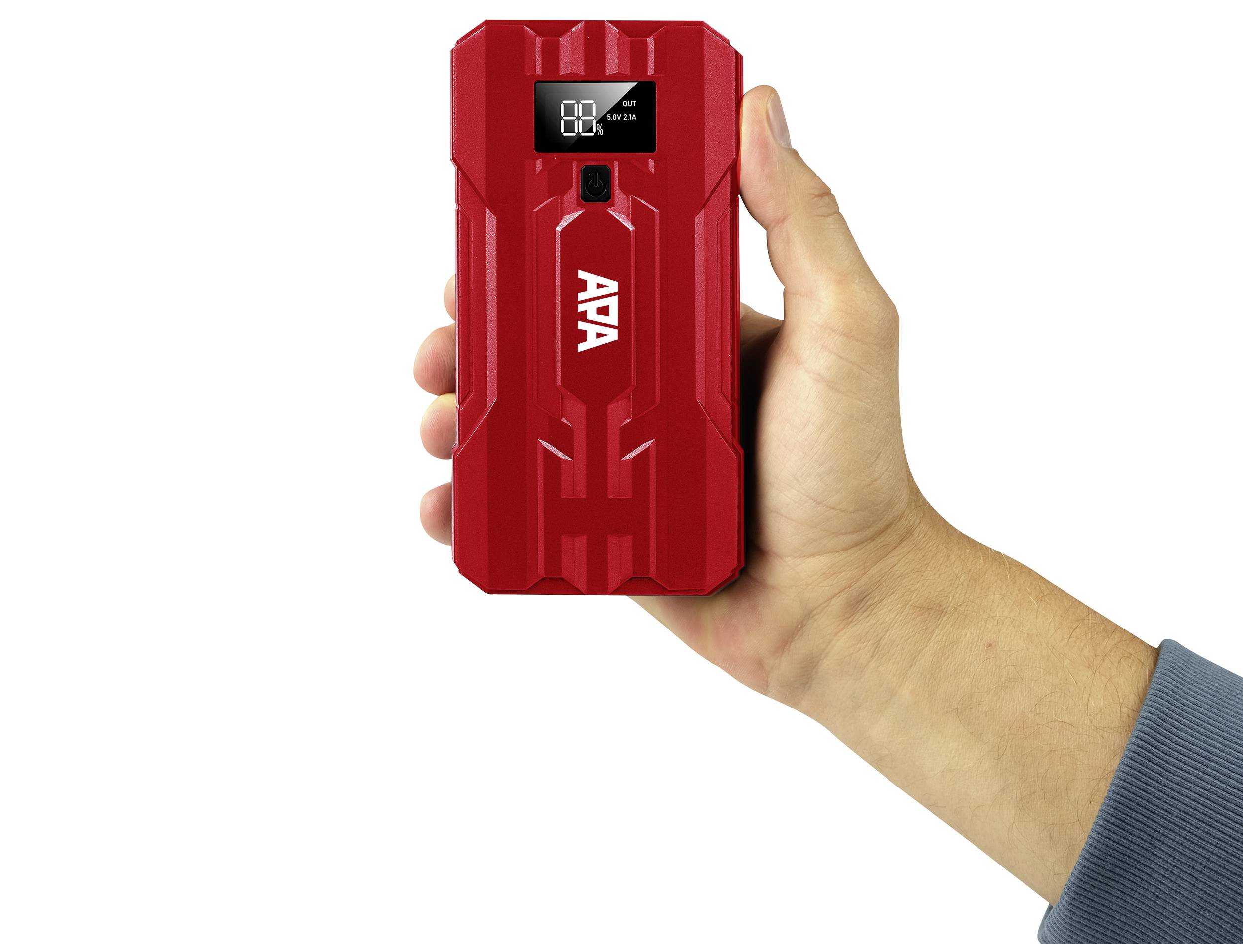 APA Schnellstartsystem Powerpack 10Ah 4S LiPo 16443 Starthilfestrom (12 V)=400A 12 V-Ausgang 1x, SOS-Signalleuchte, Verpolungs-