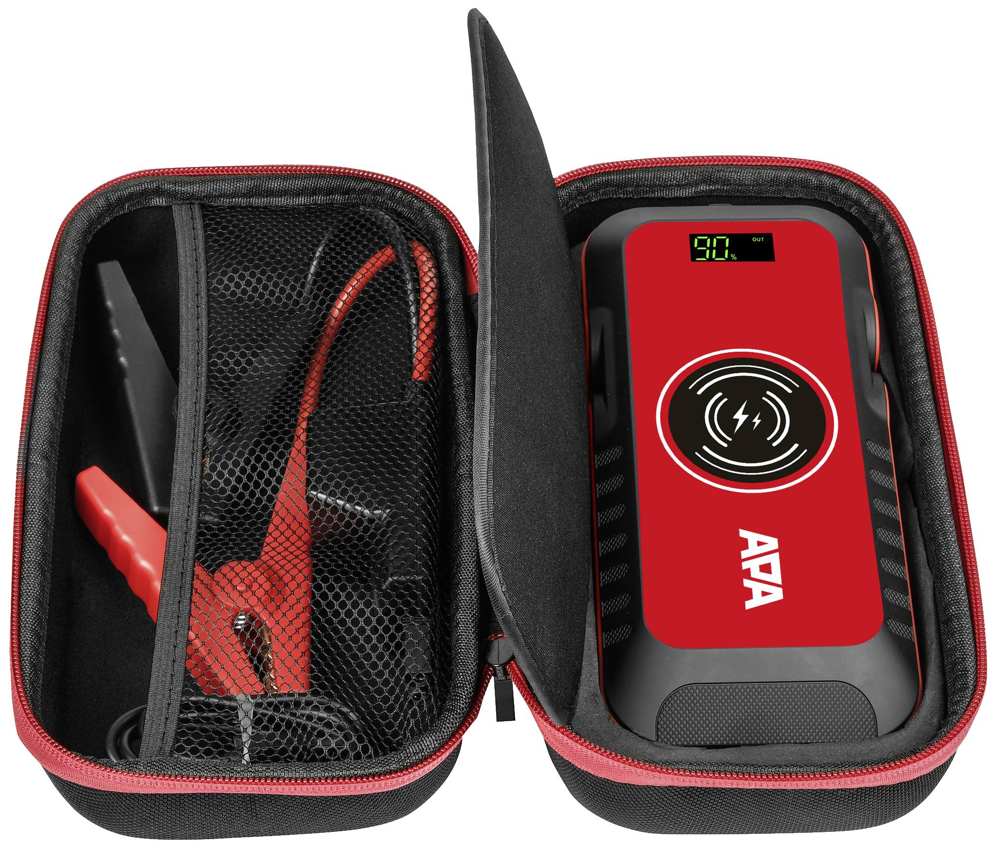 APA Schnellstartsystem Powerpack 16Ah LiFePO4 16444 Starthilfestrom (12 V)=600A 12 V-Ausgang 1x, SOS-Signalleuchte, Verpolungs-