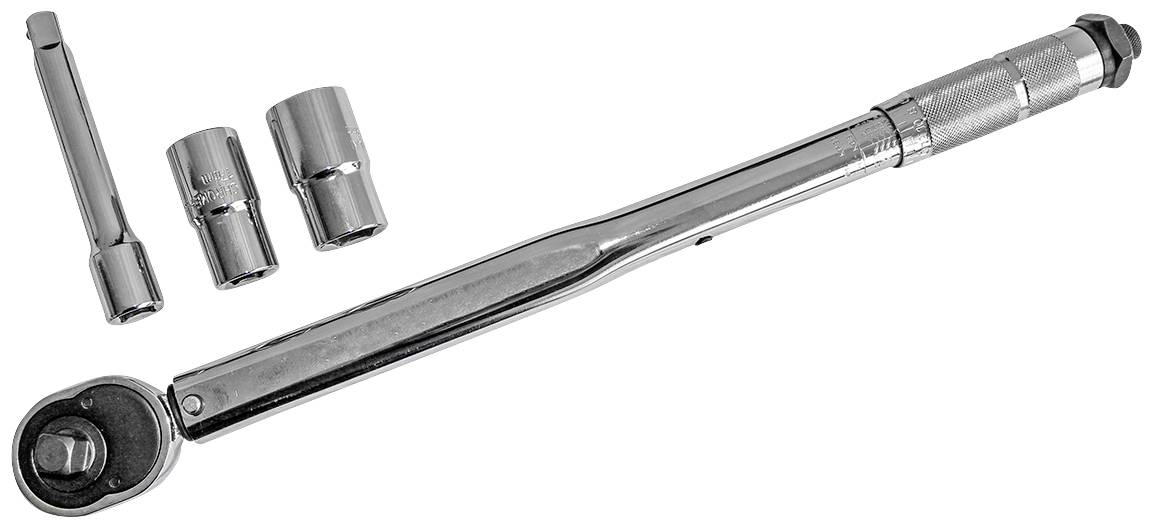 APA Drehmomentschlüssel 1/2 Zoll 28-210 Nm 21058 Drehmomentschlüssel-Set mit Einsteckwerkzeugen, mit Umschaltknarre 1/2"