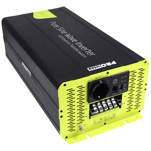 ProUser Wechselrichter PSI3000TX 3000W 12V - 230 V/AC inkl. Fernbedienung,  USV-Funktion, Netzvorrangschaltung versandkostenfrei