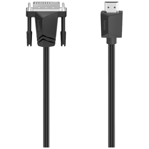 Hama DVI Adapterkabel DVI-D 24+1pol. Stecker, HDMI-A Stecker 3 m Schwarz 00200716 DVI-Kabel