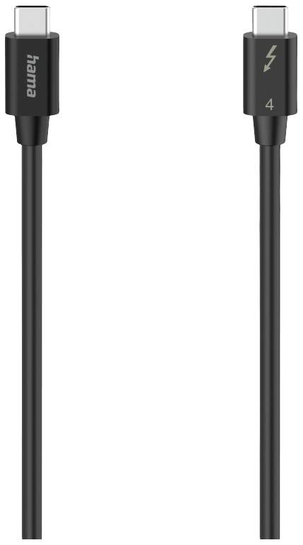 Hama Thunderbolt Anschlusskabel Thunderbolt™ (USB-C®) Stecker, Thunderbolt™ (USB-C®) Stecker 0.