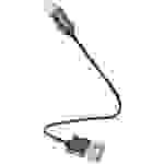 Hama USB-Ladekabel USB 2.0 Apple Lightning Stecker, USB-A Stecker 0.20m Schwarz 00201578