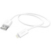Hama USB-Ladekabel USB 2.0 Apple Lightning Stecker, USB-A Stecker 1.00 m Weiß 00201579
