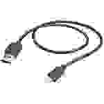 Hama USB-Ladekabel USB 2.0 USB-A Stecker, USB-Micro-B Stecker 1.00m Schwarz 00201584