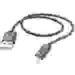 Hama USB-Ladekabel USB 2.0 Apple Lightning Stecker, USB-A Stecker 1.50m Schwarz 00201580