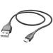 Hama USB-Ladekabel USB 2.0 USB-A Stecker, USB-Micro-B Stecker 1.50 m Schwarz 00201586