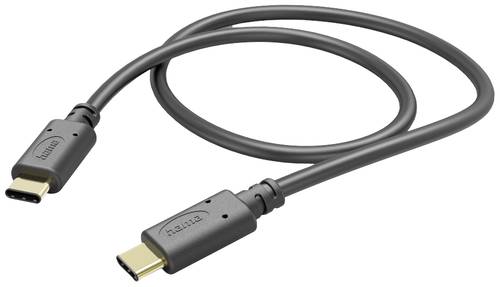Hama USB-Ladekabel USB 2.0 USB-C® Stecker, USB-C® Stecker 1.5m Schwarz 00201591