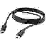 Hama USB-Ladekabel USB 2.0 USB-C® Stecker, USB-C® Stecker 3.00m Schwarz 00201593