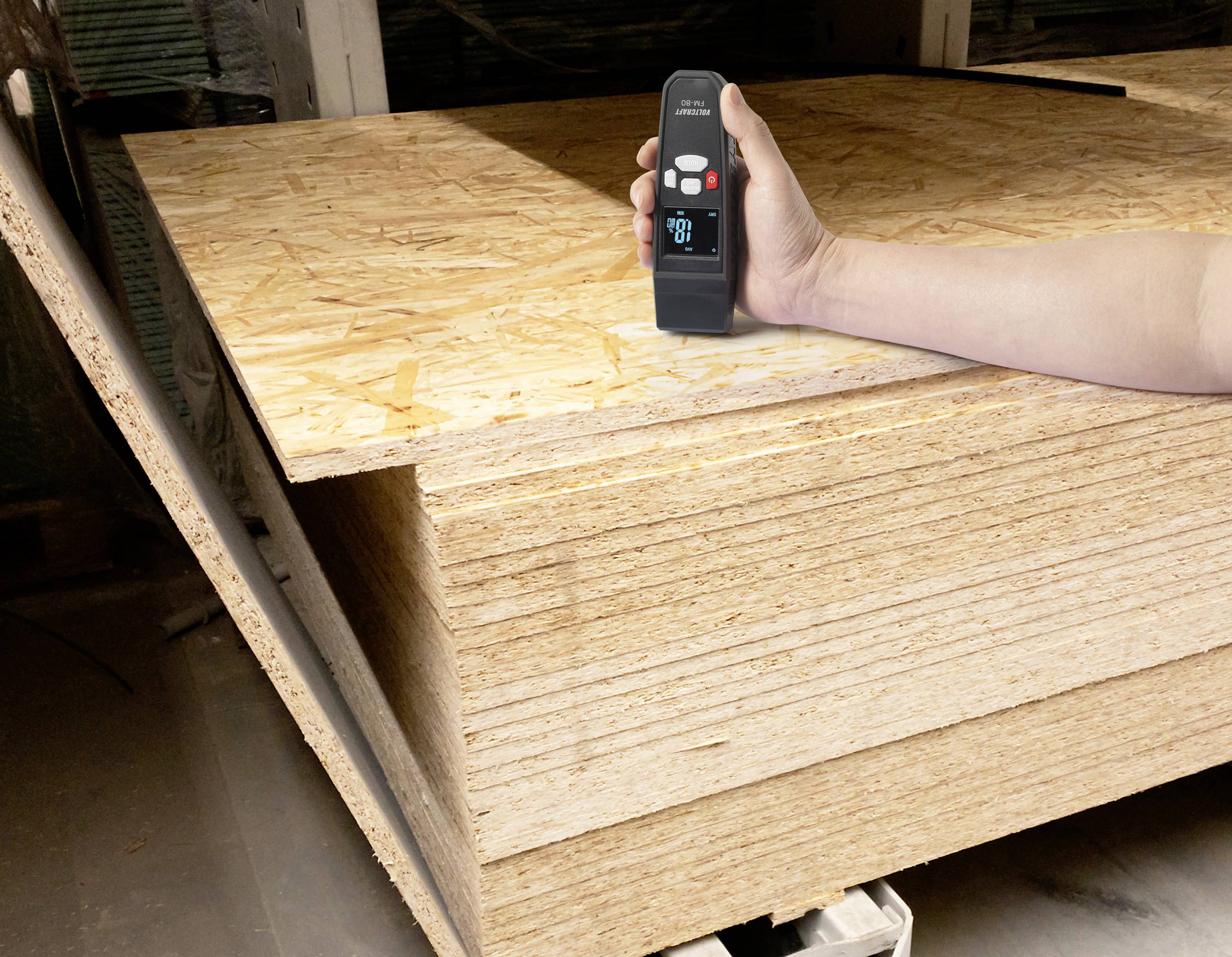 VOLTCRAFT FM-80 Materialfeuchtemessgerät Messbereich Baufeuchtigkeit (Bereich) 0.20 bis 2.0% Messbereich Holzfeuchtigkeit