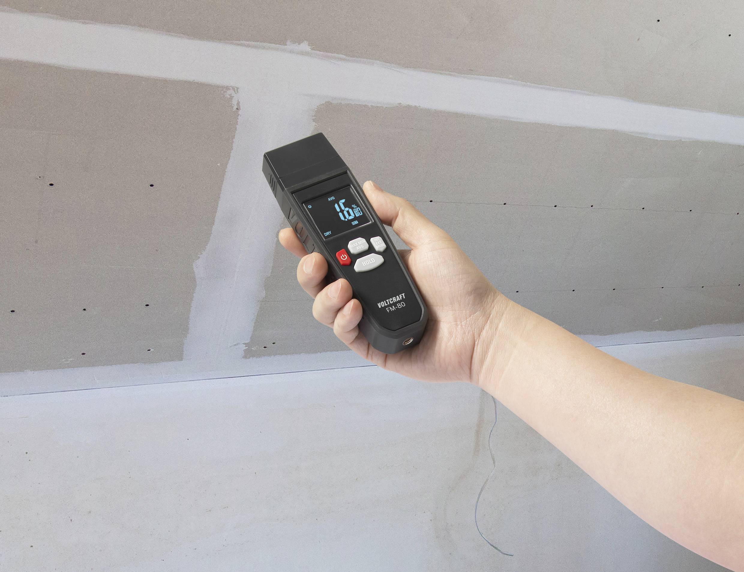 VOLTCRAFT FM-80 Materialfeuchtemessgerät Messbereich Baufeuchtigkeit (Bereich) 0.20 bis 2.0 % Messb