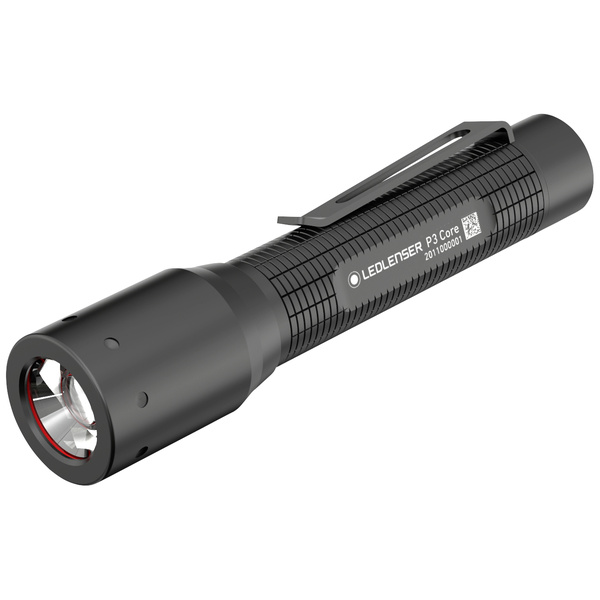 Ledlenser P3 Core LED Taschenlampe mit Gürtelclip batteriebetrieben 90lm 6h 42g