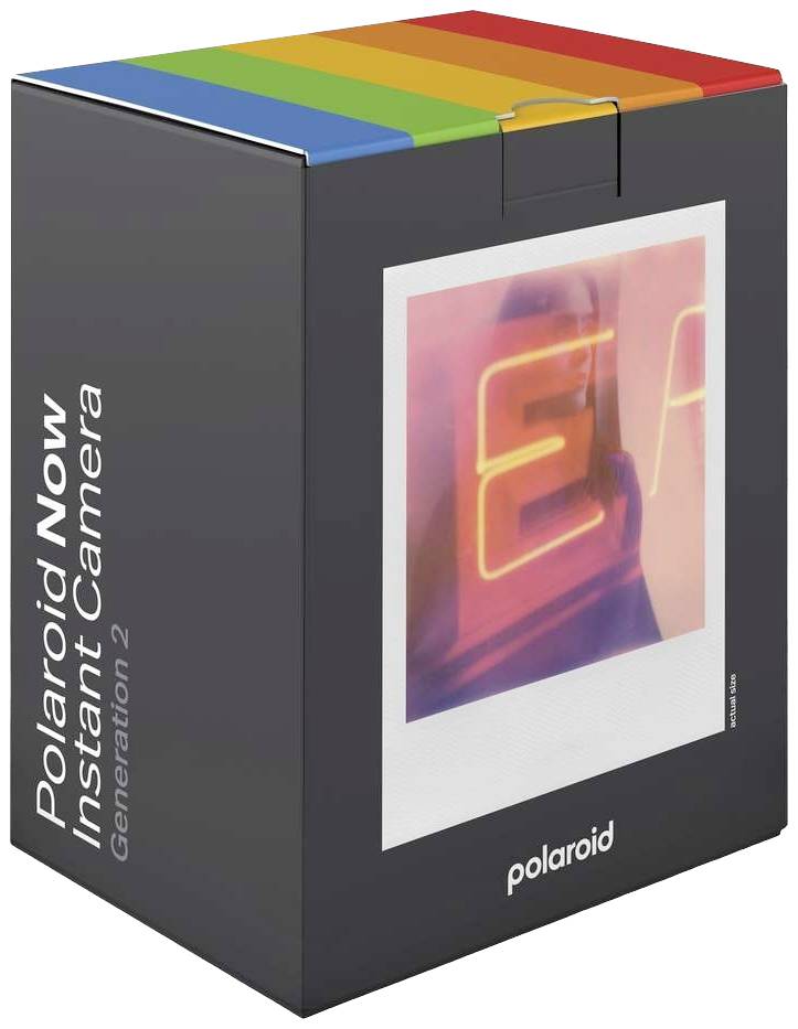 Polaroid Now Gen2 Sofortbildkamera Schwarz, Weiß