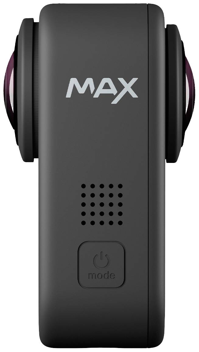 GoPro MAX 360° Action Cam 6K, Zeitlupe/Zeitraffer, WLAN, Wasserfest, Intervall-Aufnahme, Bluetooth, Bildstabilisierung, 360°, Touch-Screen, Spritzwa