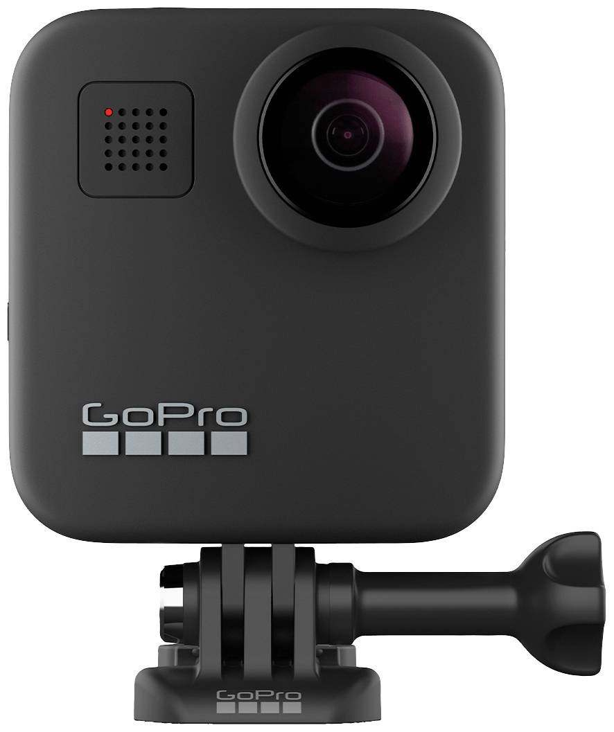 GoPro MAX 360° Action Cam 6K, Zeitlupe/Zeitraffer, WLAN, Wasserfest, Intervall-Aufnahme, Bluetooth, Bildstabilisierung, 360°, Touch-Screen, Spritzwa