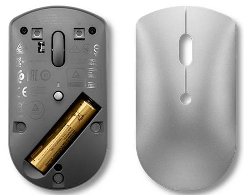 Lenovo 600 Maus Kabellos Optisch Grau 3 Tasten 2400 dpi